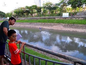 Don trieu khoi nuoc tu Ho Tay, song To Lich den ngom chuyen mau xanh mat hinh anh 12