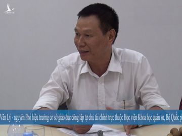 Thạc sĩ Đặng Văn Lý - nguyên Phó hiệu trưởng trường Trung học cơ sở - trung học phổ thông Trần Quốc Tuấn