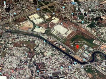 Khu Công nghệ cao TP HCM nằm ở cửa ngõ Đông Bắc. Ảnh: Google maps. 