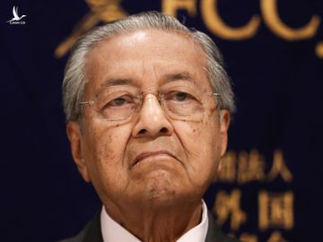 Thủ tướng Malaysia Mahathir Mohamad dự một cuộc họp báo ở Tokyo vào ngày 30 tháng 5, 2019. 