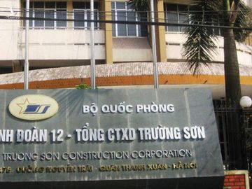 Tổng công ty Xây dựng Trường Sơn hiện đang trong thời gian thực hiện nhiều gói thầu trị giá hàng trăm tỷ đồng. Ảnh: NC st 