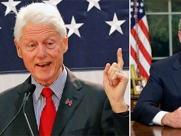 Bên trái: Tổng thống Mỹ Bill Clinton (ảnh: New York Post, bên phải: Tổng thống Mỹ George W. Bush (ảnh: achcharu). 