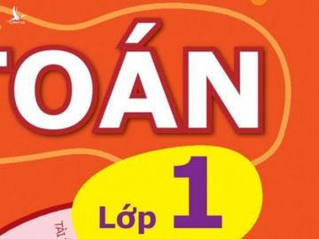 Sách toán lớp 1 của nhóm tác giả mà GS Hồ Ngọc Đại làm chủ biên bị loại vì "vượt quá chương trình môn toán" /// Ảnh Quý Hiên chụp lại bìa sách