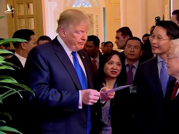 Chủ tịch nước Nguyễn Phú Trọng và Tổng thống Donald Trump