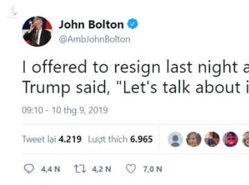 [NÓNG] TT Trump bất ngờ sa thải cố vấn an ninh Mỹ John Bolton, ông Bolton vội thanh minh - Ảnh 2.