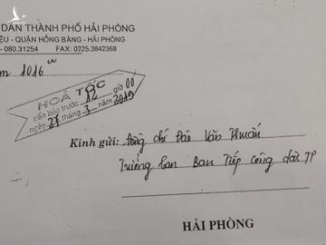 Không thể 'đùng 1 cái' cho Trưởng ban tiếp dân Hải Phòng thôi chức