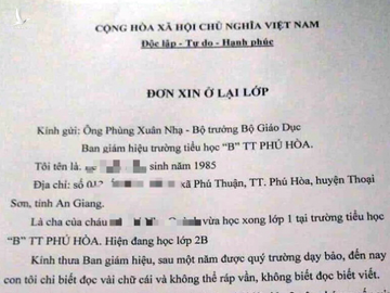 Cha xin cho con ở lại lớp 1 vì càng học càng ngu - Ảnh 2.