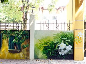 Hà Nội xưa đẹp lạ qua tranh bích họa trên phố
