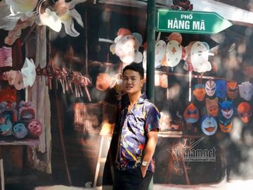 Hà Nội xưa đẹp lạ qua tranh bích họa trên phố