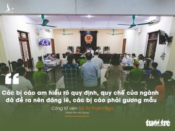 Những câu nói nổi bật trong xét xử vụ án nâng điểm thi Hà Giang - Ảnh 1.