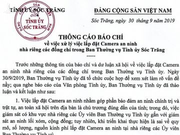 Phó Bí thư Tỉnh Sóc Trăng lên tiếng vụ lắp camera nhà riêng cán bộ - Ảnh 4.