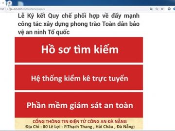 Cảnh báo website giả Bộ Công an, Công an Đà Nẵng, phát tán mã độc - ảnh 1