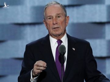 Tỷ phú Michael Bloomberg phát biểu tại Hội nghị Quốc gia của đảng Dân chủ hồi tháng 7. Ảnh: AP.