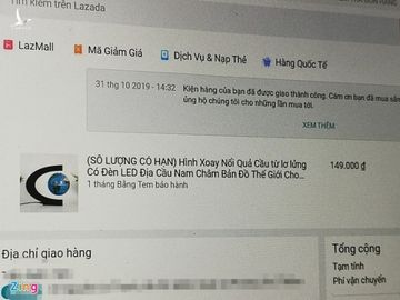 Ban dia cau 'luoi bo', Lazada bat nguoi mua mang toi moi giai quyet hinh anh 2 