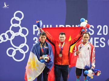 Cử tạ Việt Nam lập 'cú đúp' HCV ngày đầu SEA Games 30 - ảnh 2