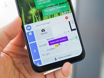VMessage có sẵn nhiều tính năng như chia sẻ ảnh, vị trí, giọng nói, chat nhóm. Ảnh: Lưu Quý