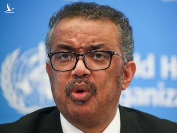 Giám đốc WHO Tedros Adhanom Ghebreyesus trong buổi họp báo tại Geneva, Thụy Sĩ hôm nay. Ảnh: Reuters.