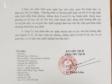 TP.HCM cho hoc sinh lop 12 nghi den 8/3, con lai nghi het 15/3 hinh anh 2 cong_van_nghi_hoc1.jpg