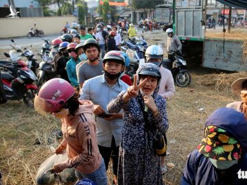 Người Sài Gòn xếp hàng ‘giải cứu’ dưa hấu, có người mua cả tấn làm từ thiện - Ảnh 2.