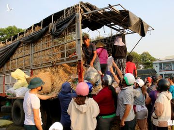 Người Sài Gòn xếp hàng ‘giải cứu’ dưa hấu, có người mua cả tấn làm từ thiện - Ảnh 8.