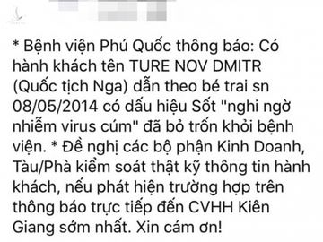 Phú Quốc: Không có chuyện du khách Nga nghi mắc Corona bỏ trốn - ảnh 1