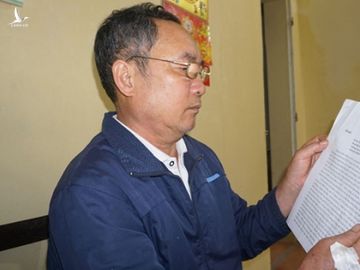 Một cán bộ bị UBND huyện Yên Định nợ tiền ứng chi đã làm đơn gửi các cơ quan chức năng /// ẢNH MINH HẢI