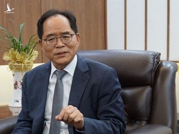 Đại sứ Hàn Quốc tại Việt Nam Park Noh-wan trong gặp các phóng viên chiều nay tại Hà Nội. Ảnh: HV