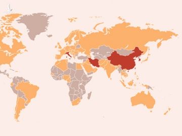 Bản đồ Covid-19 trên thế giới. Bấm vào hình để xem chi tiết.