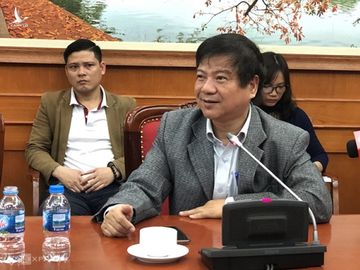 GS Nguyễn Văn Kính phát biểu tại cuộc họp sáng 17/3. Ảnh: BN.