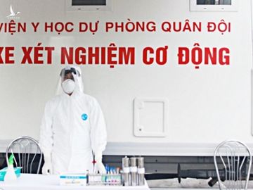 Một xe xét nghiệm cơ động của Cục Quân y /// Ảnh Trần Vương