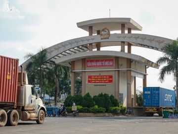 Cửa khẩu Mộc Bài giữa Việt Nam và Campuchia. Ảnh: Thành Nguyễn.