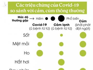 [Infographic] Làm thế nào để biết bạn đã mắc Covid-19 hay chỉ bị cảm cúm thông thường? - Ảnh 2.