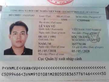 Sở Y tế tỉnh Tây Ninh thông báo khẩn về vụ Lê Văn Vũ (29 tuổi, ngụ ấp Nhà Thờ, xã Trung Bình, huyện Trần Đề, Sóc Trăng) đã trốn khỏi khu cách ly tập trung ở huyện Bến Cầu, tỉnh Tây Ninh /// Ảnh: Sở Y tế tỉnh Tây Ninh cung cấp