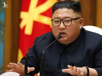 Kim Jong-un tại cuộc họp đảng ở Bình Nhưỡng ngày 11/4. Ảnh: KCNA.