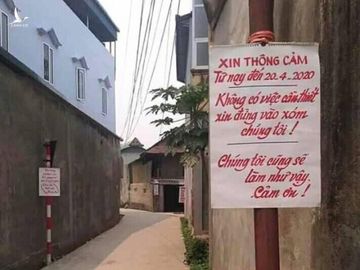 Ngôi làng toàn dân đồng lòng chống dịch Covid-19, đi đến cổng nhìn các tấm biển phải vỗ tay hoan hô - Ảnh 5.