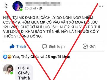 Thông tin sai sự thật của cô gái. Ảnh: Chụp màn hình.