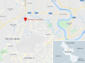 Phong toa duong o TP.HCM sau tin bao ve vali vo chu hinh anh 7 map_govap_bom.jpg