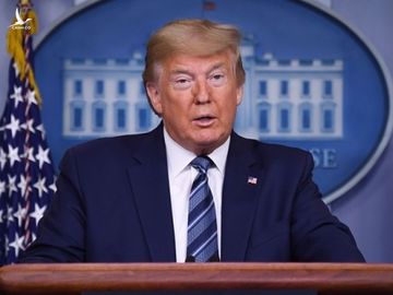 Tổng thống Mỹ Donald Trump tại cuộc họp báo ở Nhà Trắng hôm 5/5. Ảnh: AFP.