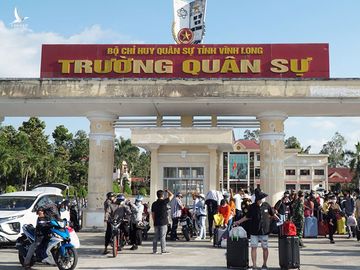 Trường quân sự Vĩnh Long. Ảnh:Vĩnh Nam.