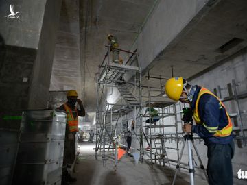 Nhà ga ngầm Ba Son tuyến metro đã thành hình giữa lòng Sài Gòn - Ảnh 6.