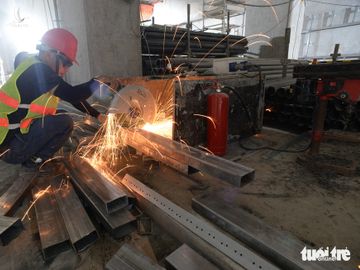 Nhà ga ngầm Ba Son tuyến metro đã thành hình giữa lòng Sài Gòn - Ảnh 7.