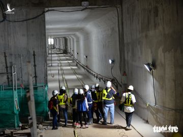 Nhà ga ngầm Ba Son tuyến metro đã thành hình giữa lòng Sài Gòn - Ảnh 8.