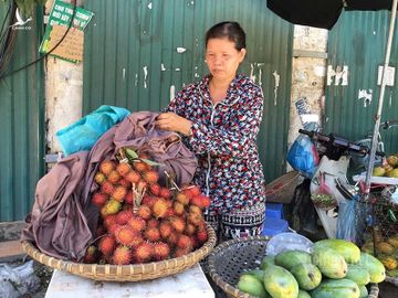 Nắng đổ lửa, chợ vắng tanh, hoa quả đắp chăn giữa trời 40 độ