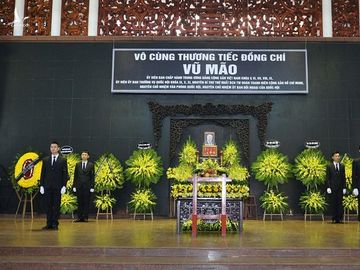 Lãnh đạo Đảng, Nhà nước đến viếng tại lễ tang ông Vũ Mão - Ảnh 1.