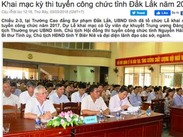 Phát hiện nhiều bài bị sửa điểm trong kỳ thi tuyển công chức tỉnh Đắk Lắc