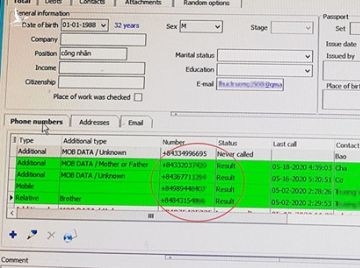 Số điện thoại của khách và người thân, bạn bè… liên tục bị 