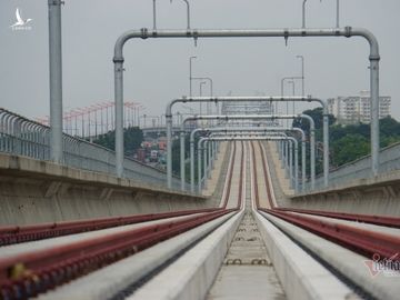 Hơn 17 km đường ray trên cao metro Bến ThànhSuối Tiên sẵn sàng chờ thử tàu