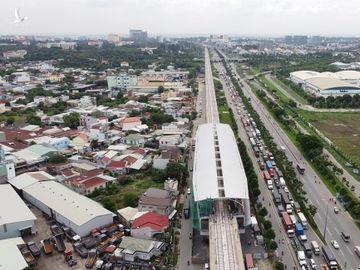 Hơn 17 km đường ray trên cao metro Bến ThànhSuối Tiên sẵn sàng chờ thử tàu