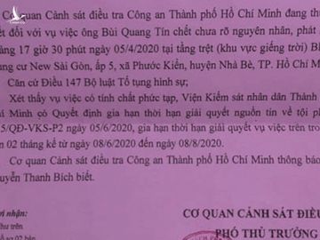 Gia hạn giải quyết vụ tiến sĩ Bùi Quang Tín rơi lầu tử vong - Ảnh 1.