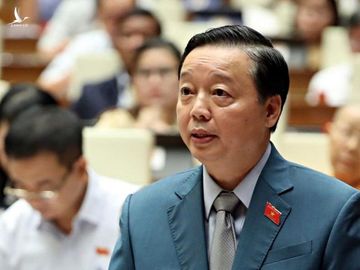 Bộ trưởng TN-MT Trần Hồng Hà phát biểu trước Quốc hội sáng 15.6 /// Ảnh Quang Hoàng